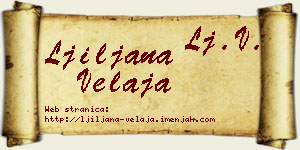 Ljiljana Velaja vizit kartica